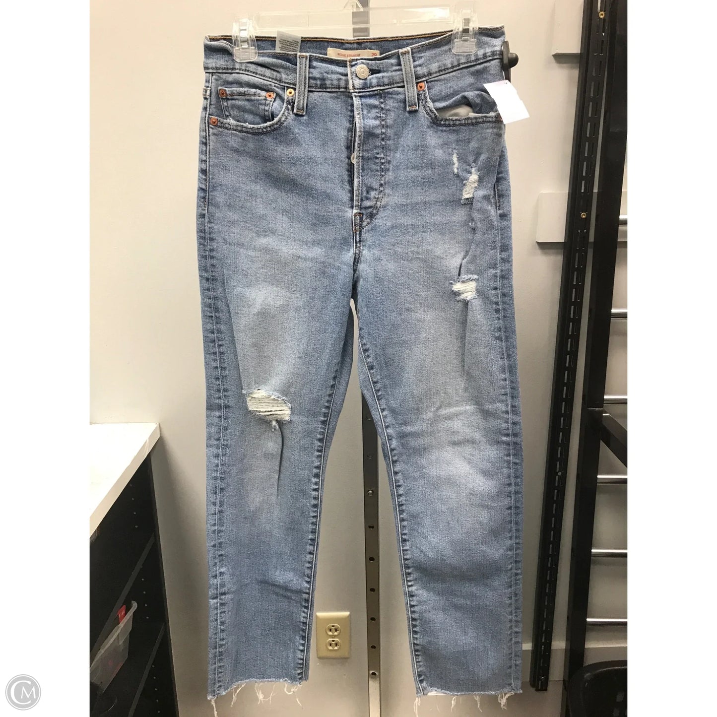 Jeans Straight By Levis In Blue, Size: 8