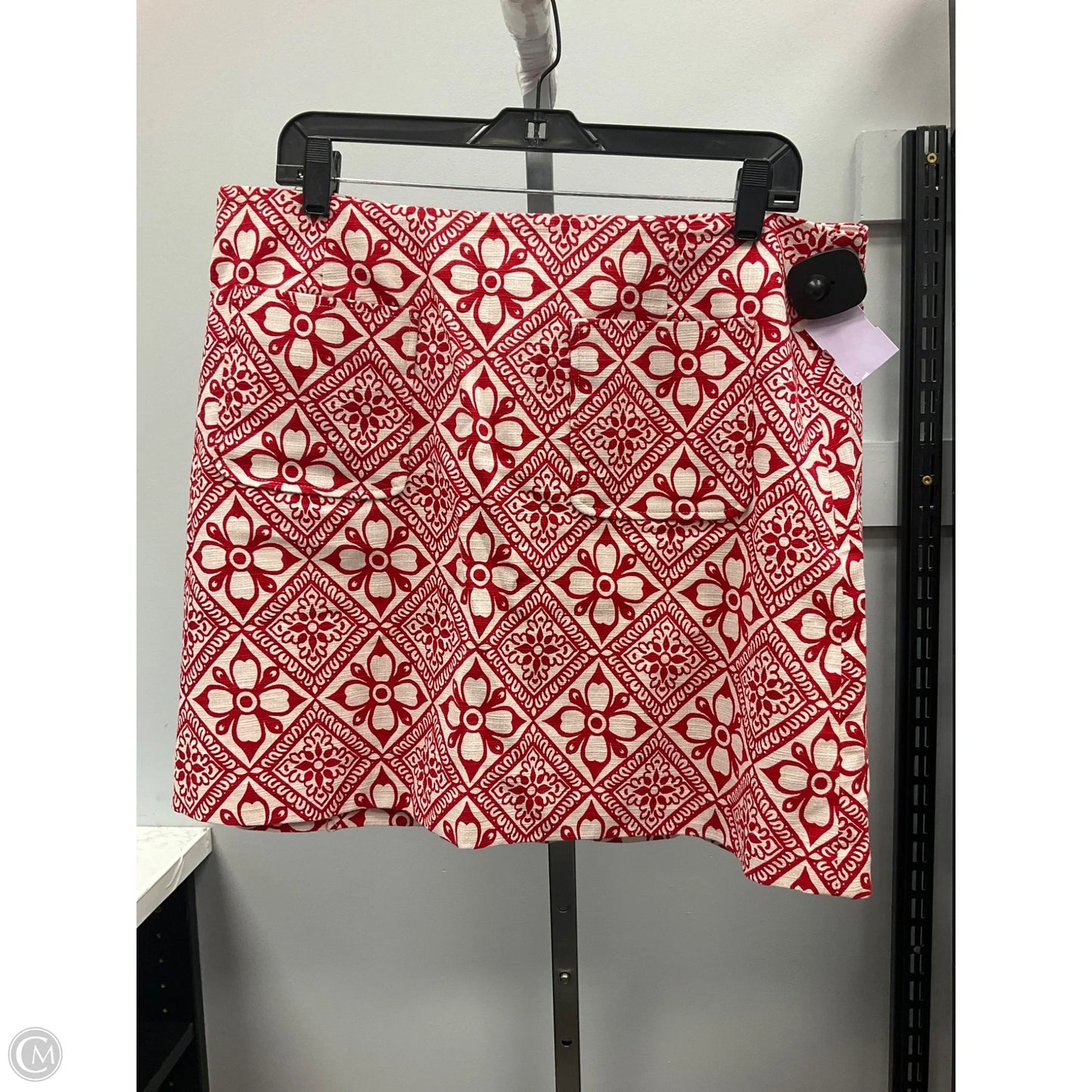 Skirt Mini & Short By Boden In Cream & Red, Size: 12