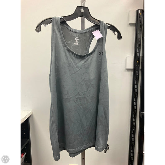Athletic Tank Top By Under Armour In Grey, Size: L