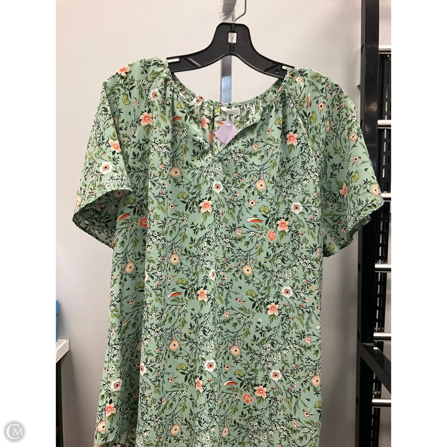 Top Short Sleeve By Clothes Mentor In Green, Size: Xl