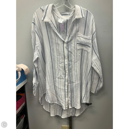 Top Long Sleeve By Kona Sol In Striped Pattern, Size: Xl