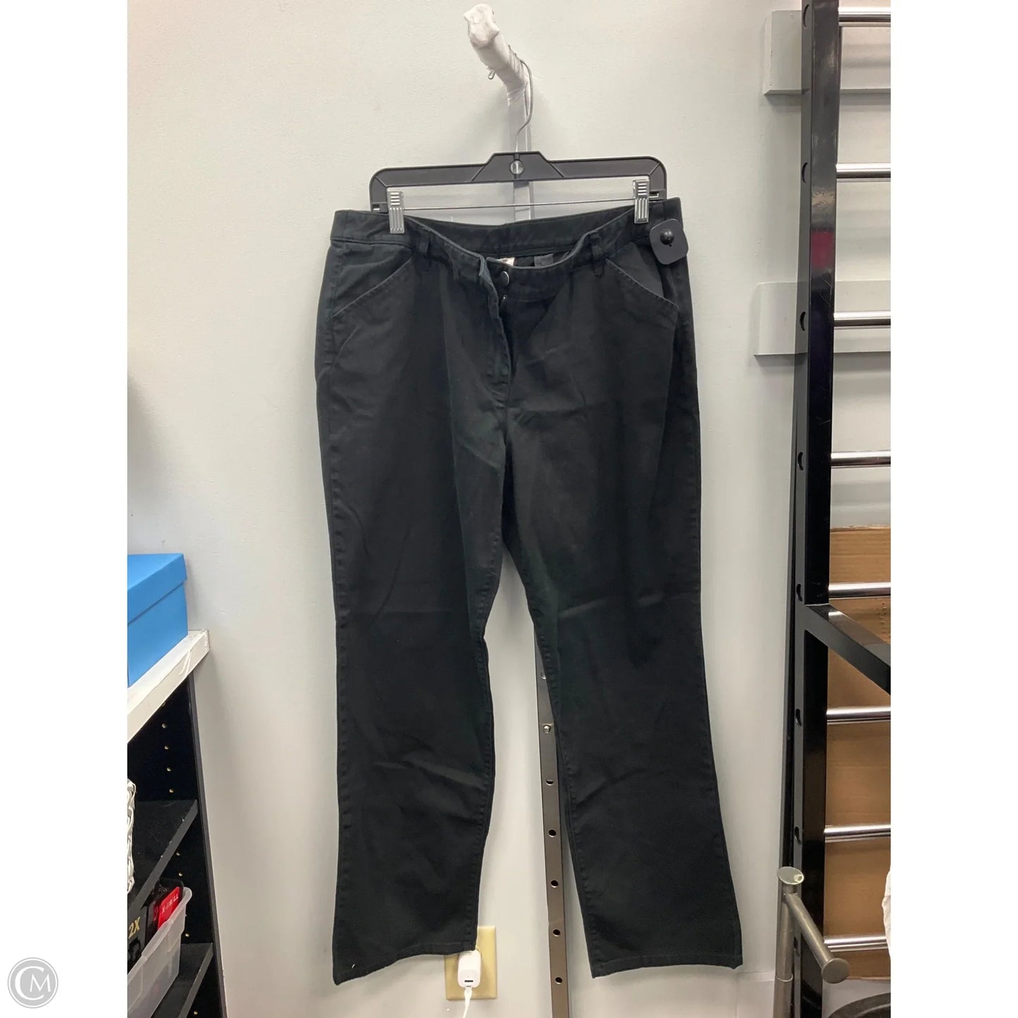 Jeans Straight By White Stag In Black, Size: 14
