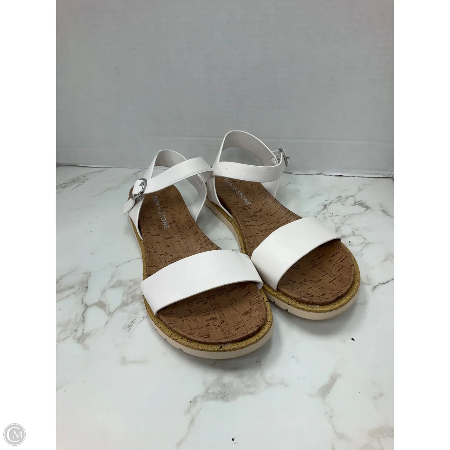 Sandals Flats By Easy Spirit In Cream, Size: 7