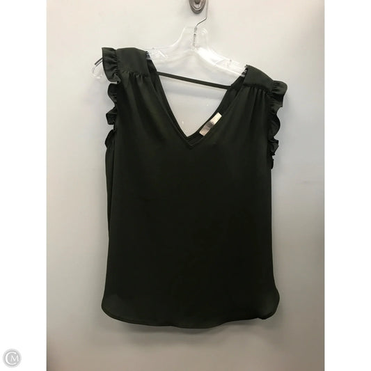 Top Sleeveless By Loft In Green, Size: Mp
