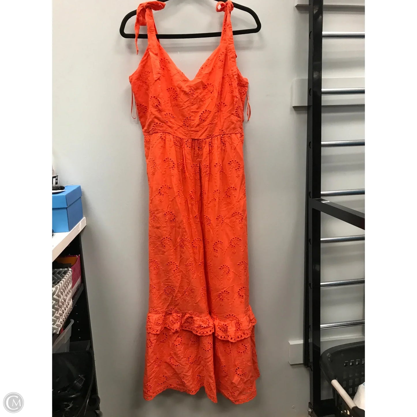 Dress Casual Midi By Taylor In Orange, Size: 12