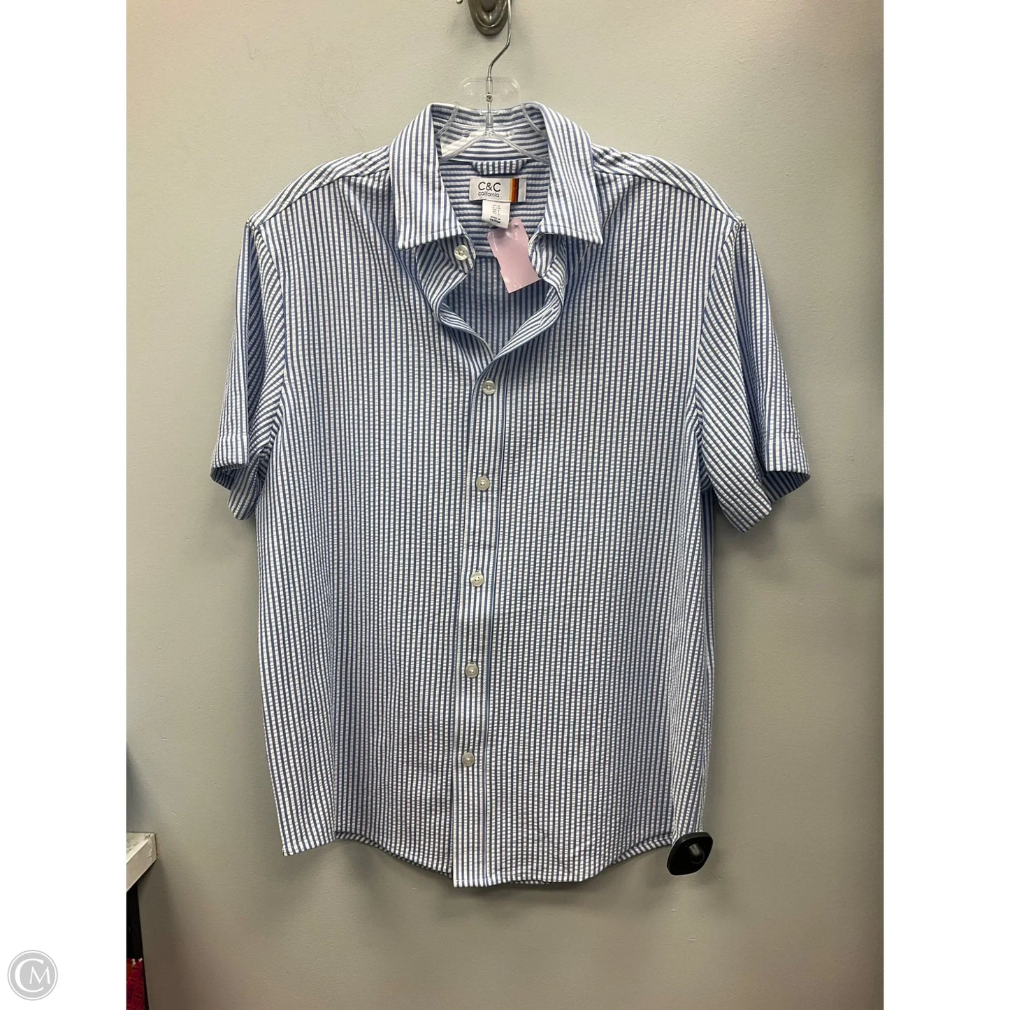 Top Short Sleeve By C And C In Striped Pattern, Size: S