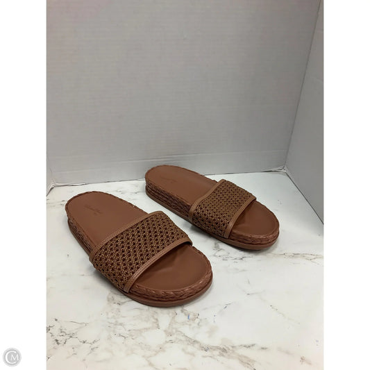 Sandals Flats By Universal Thread In Brown, Size: 8.5