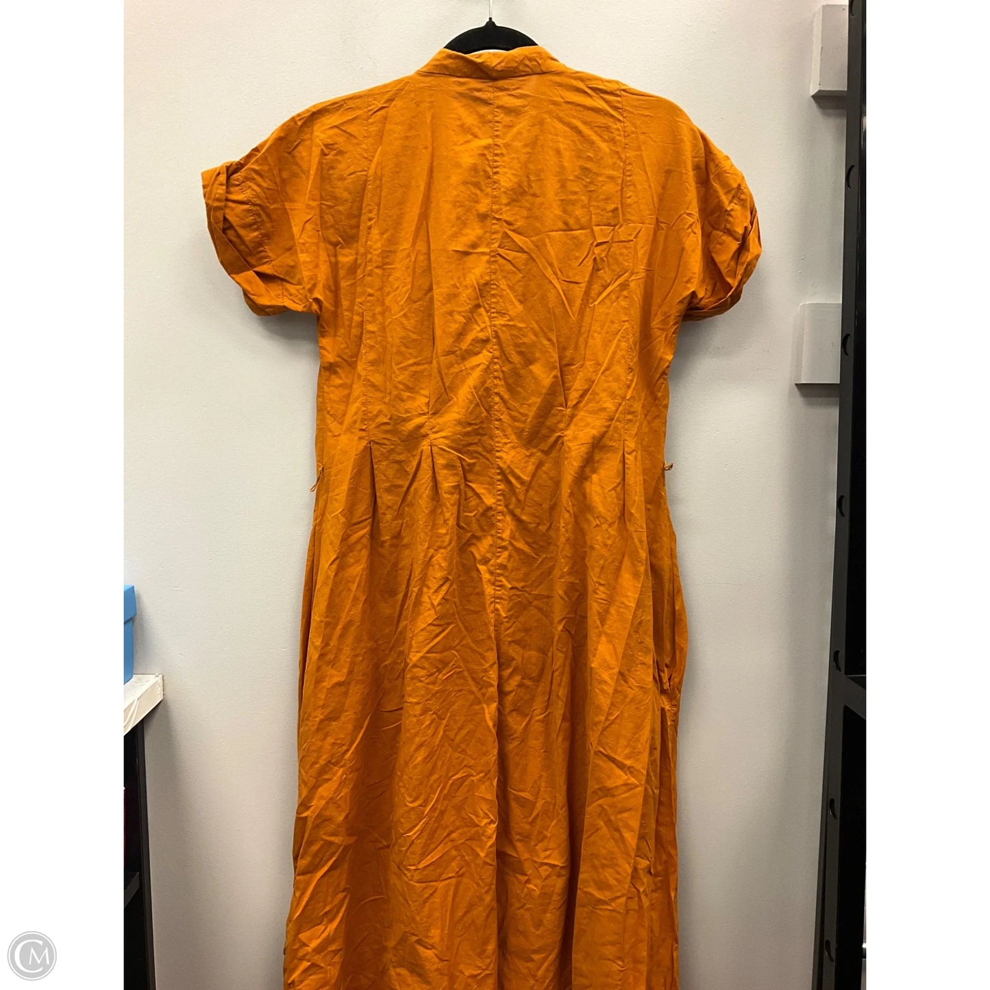 Dress Casual Midi By Zara In Orange, Size: L