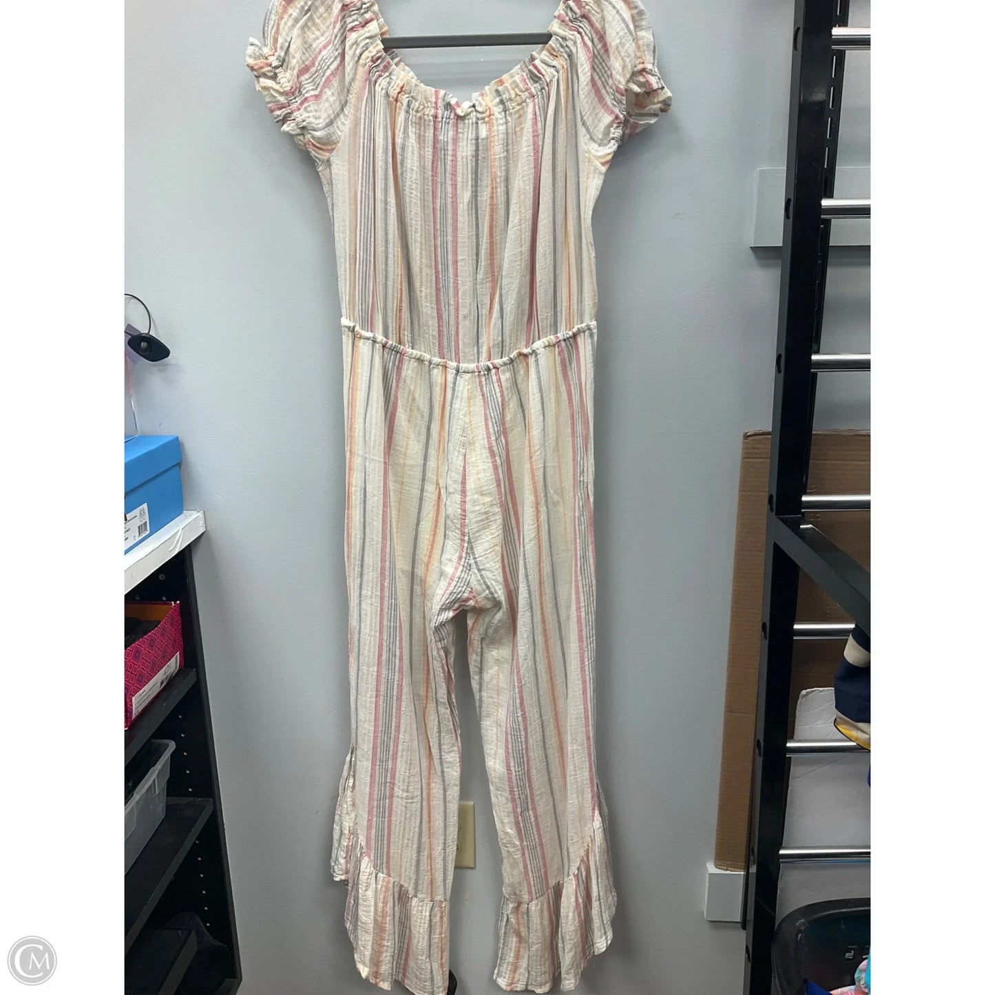 Jumpsuit By Vintage Havana In Striped Pattern, Size: L