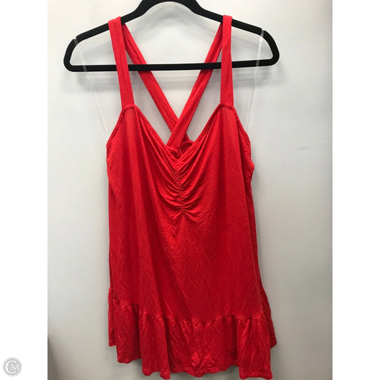 Top Sleeveless By Lane Bryant In Red, Size: 18