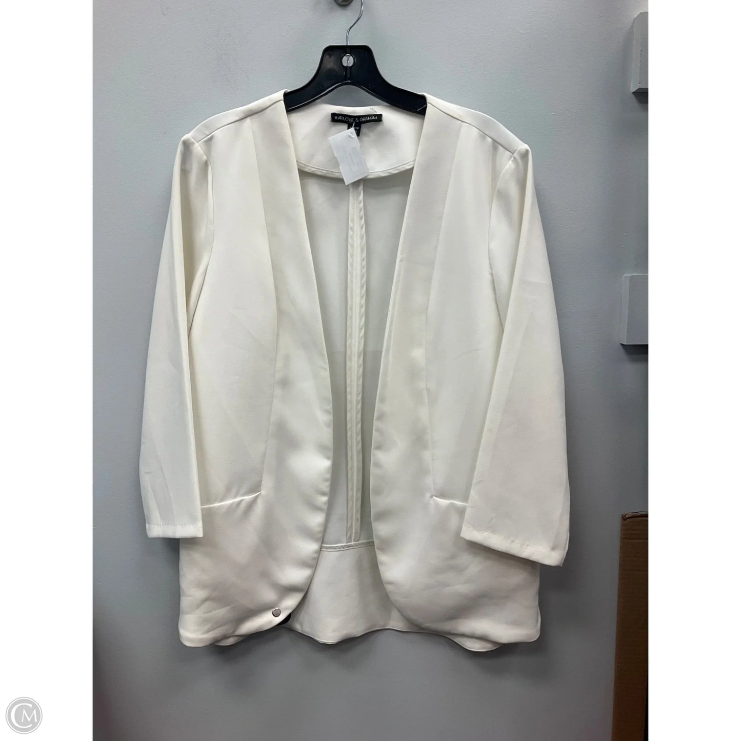 Blazer By Harlowe & Graham In Cream, Size: M