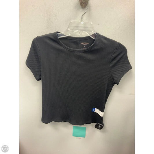 Top Short Sleeve Basic By Arizona In Black, Size: M