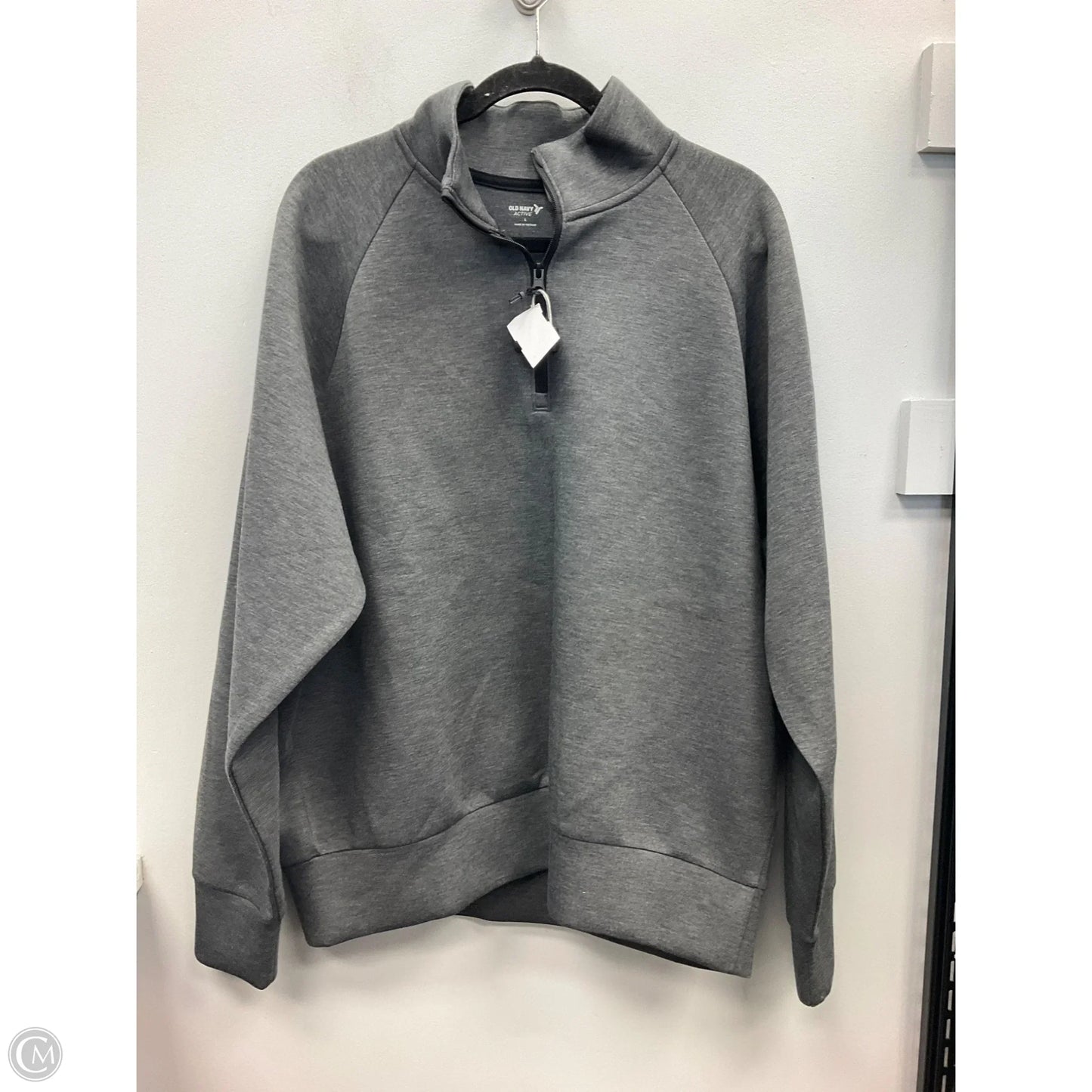Athletic Sweatshirt Collar By Old Navy In Grey, Size: L