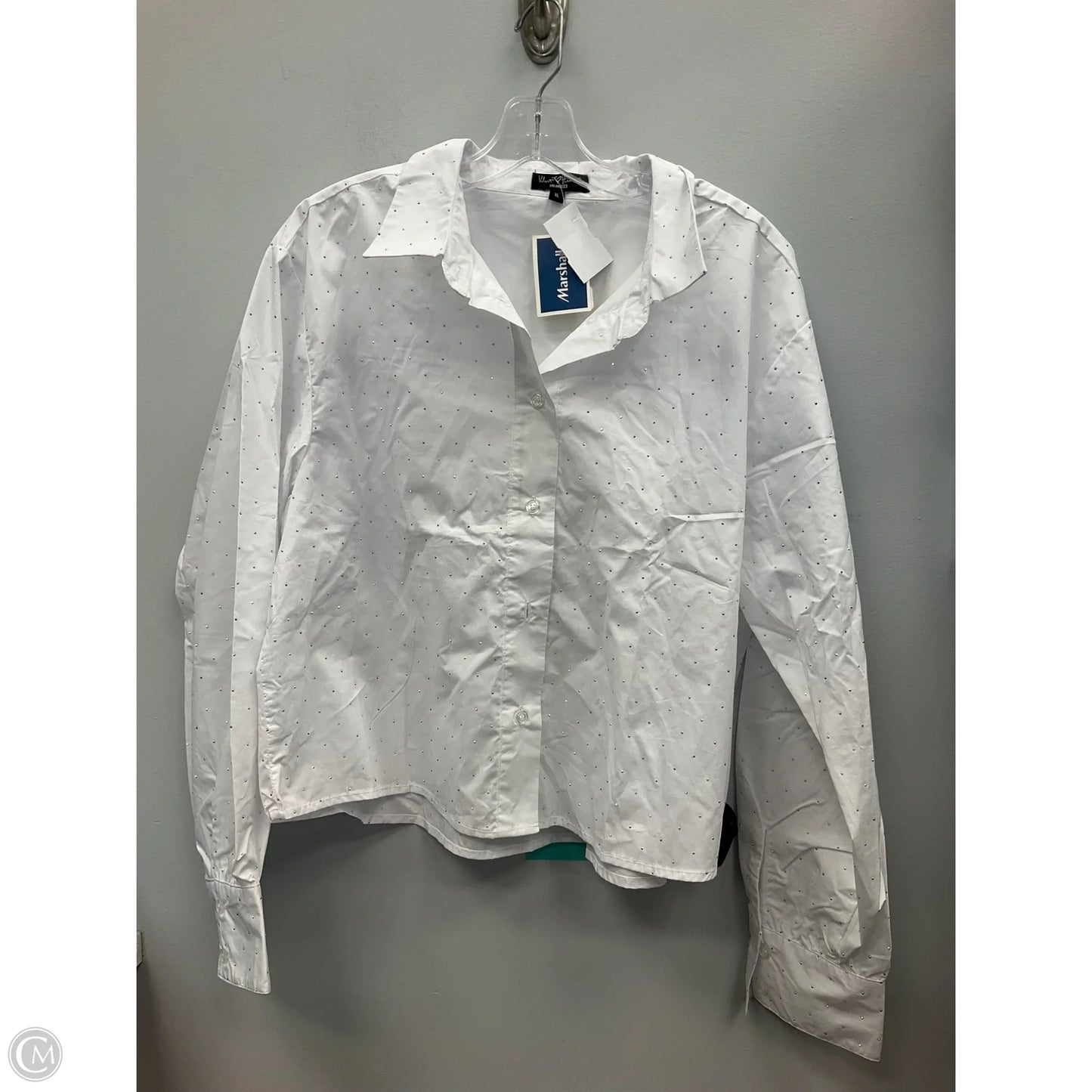Top Long Sleeve By Velvet Heart In White, Size: Xl