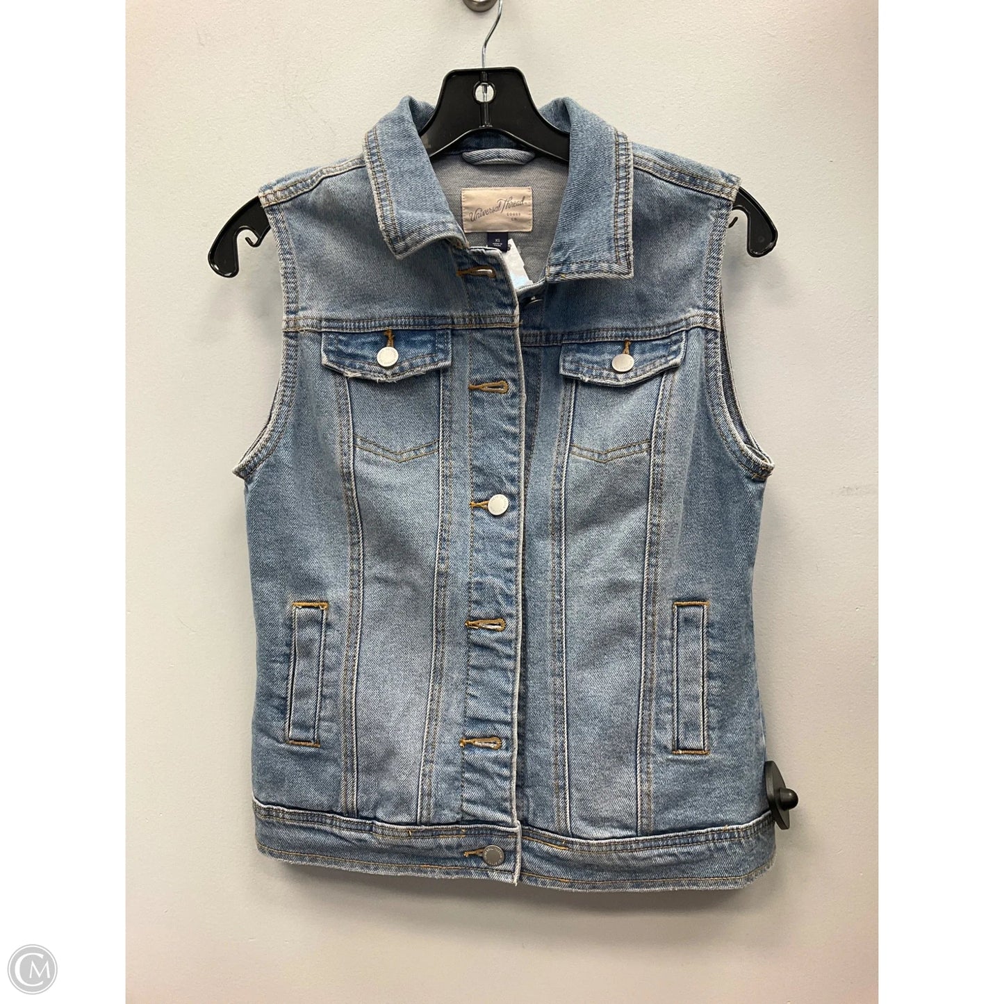 Vest Other By Universal Thread In Blue Denim, Size: Xs
