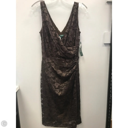 Dress Party Short By Lauren By Ralph Lauren In Brown, Size: 8