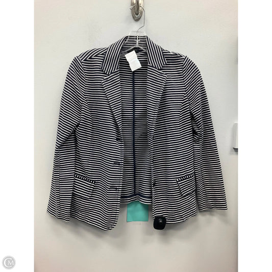 Blazer By Talbots In Striped Pattern, Size: Mp