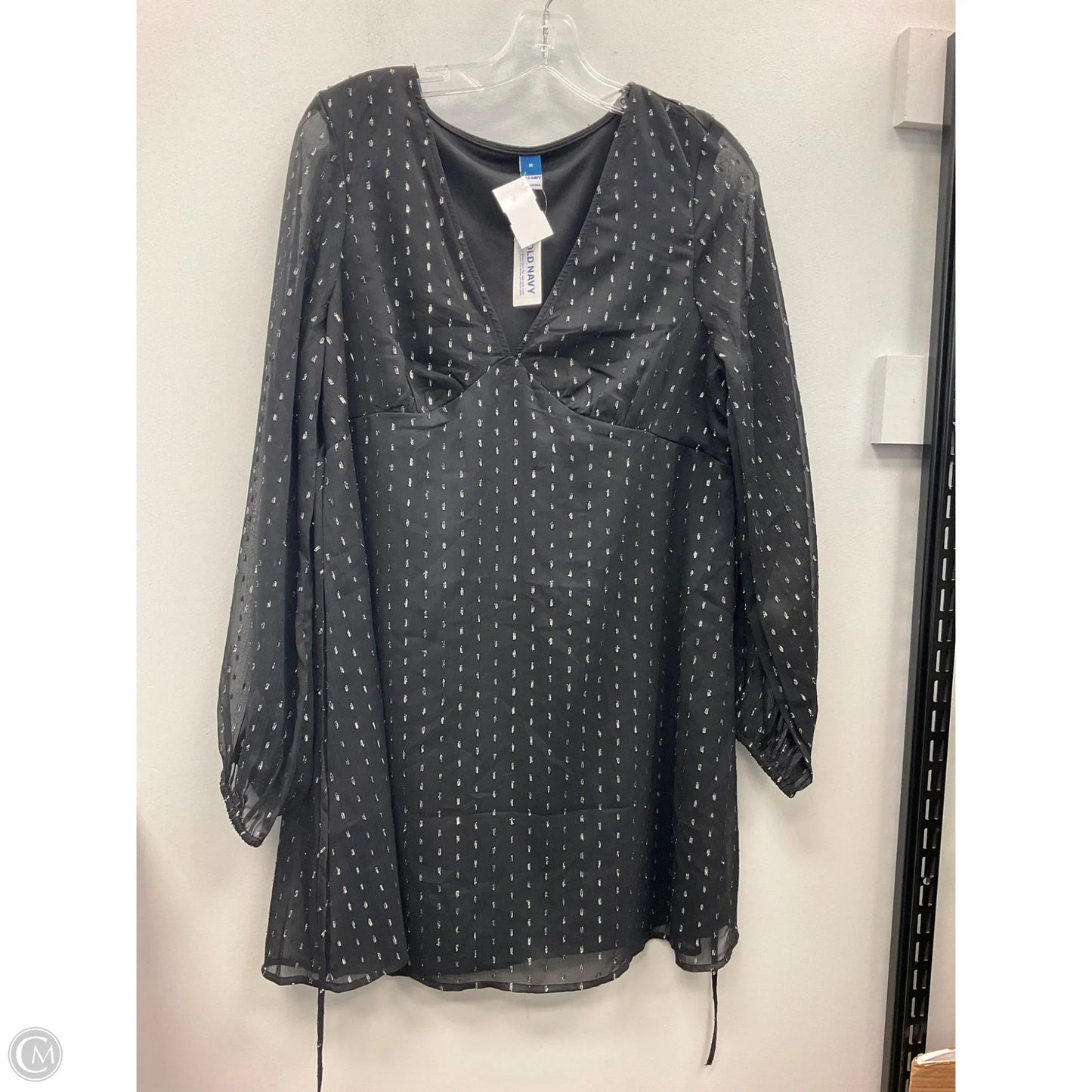Dress Casual Short By Old Navy In Black & Silver, Size: M