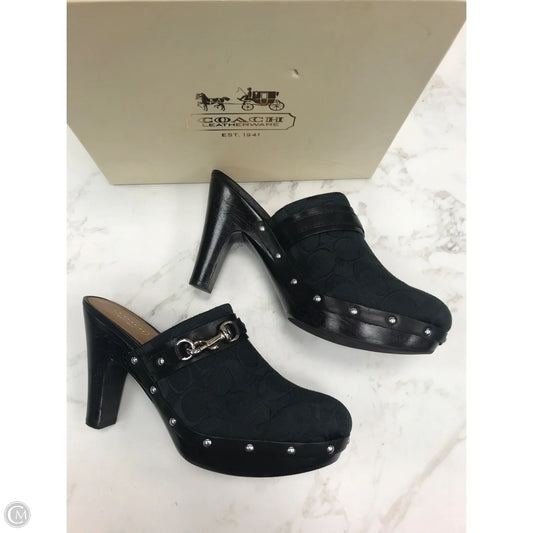 Shoes Designer By Coach In Black, Size: 8
