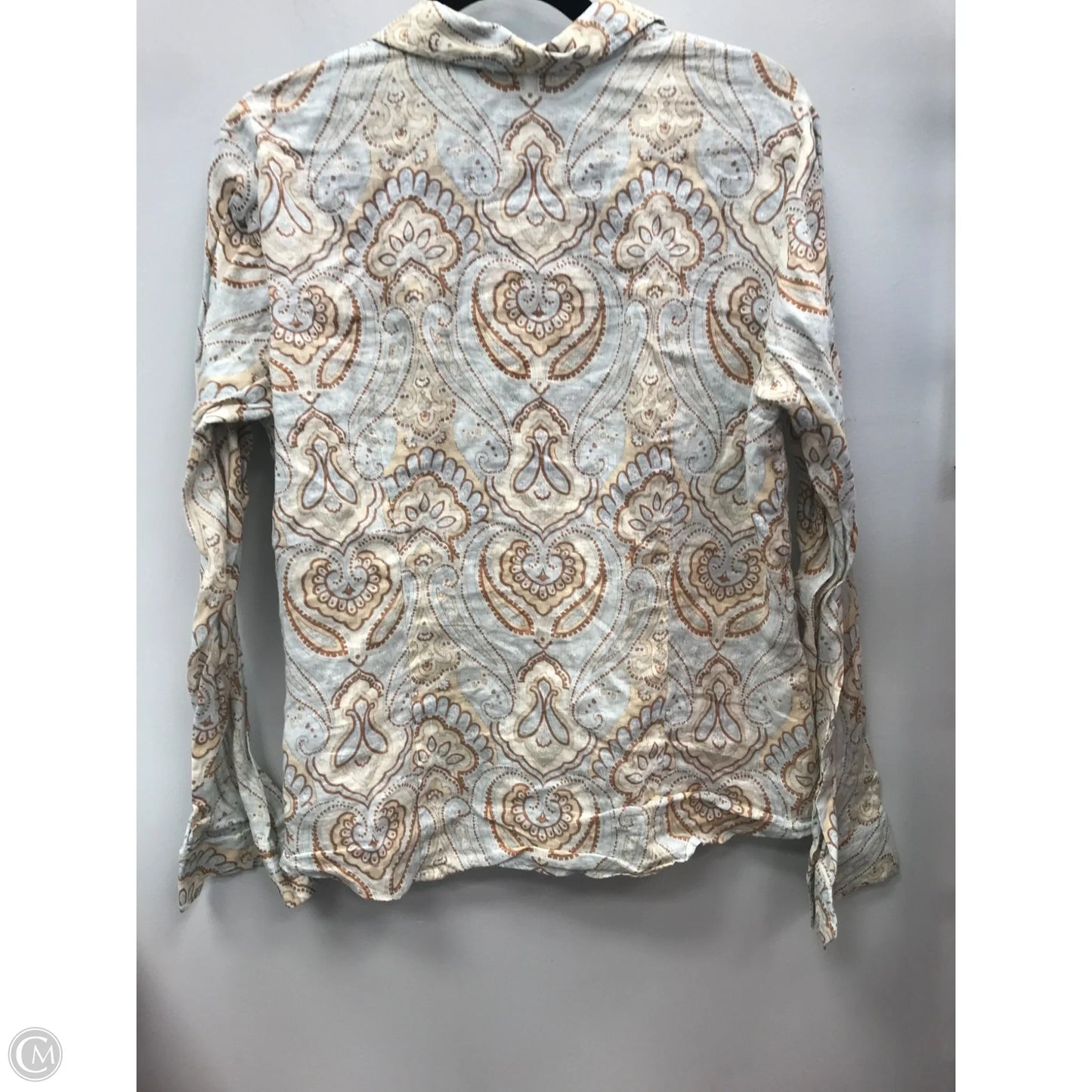 Top Long Sleeve By Liz Claiborne In Paisley Print, Size: 12