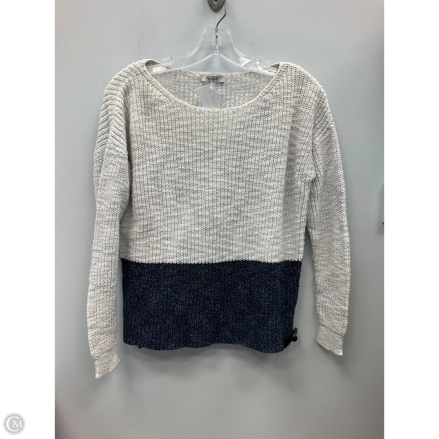 Sweater By Madewell In Blue & Grey, Size: S