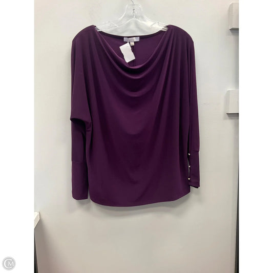 Top Long Sleeve By Ive and Ridge In Purple, Size: M