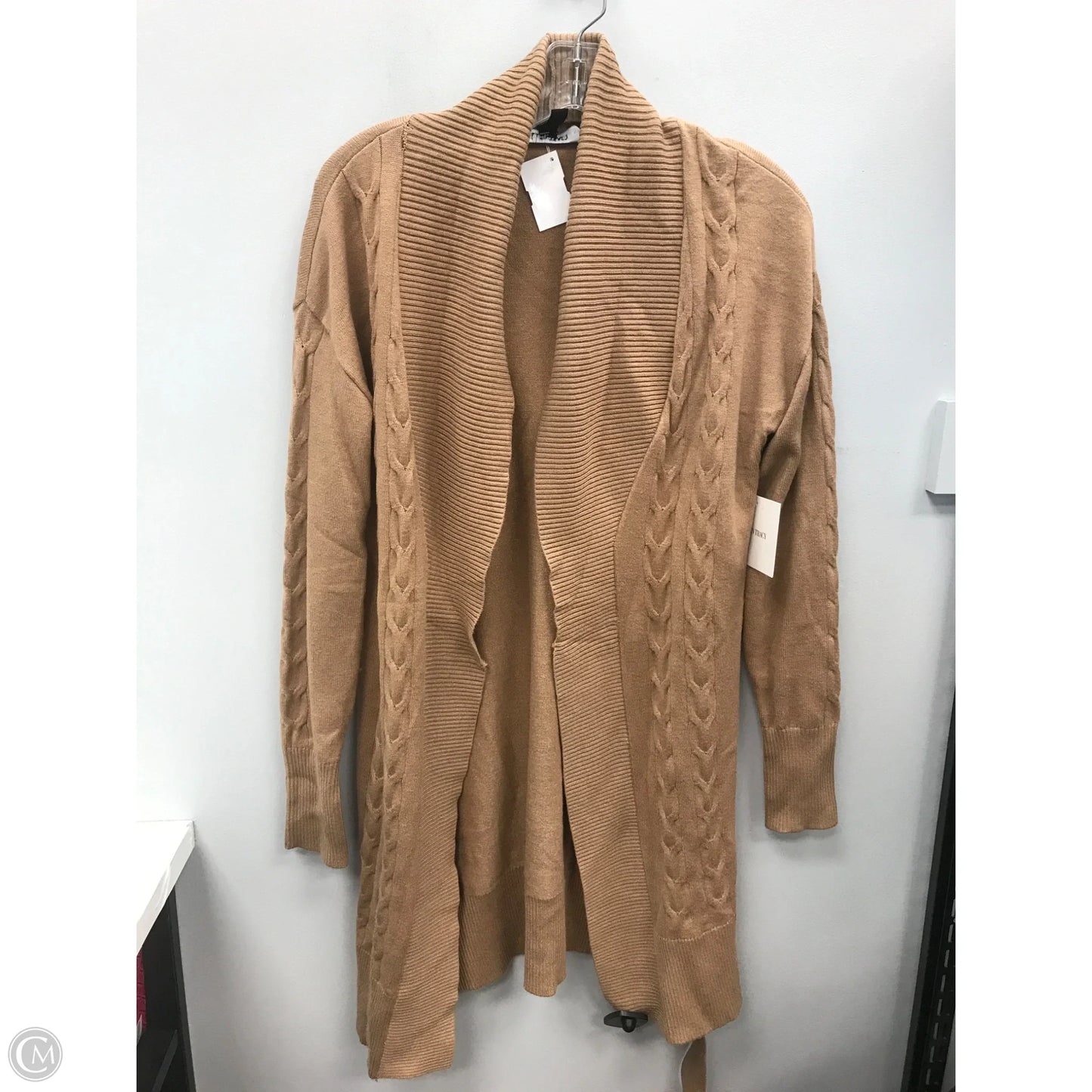 Sweater Cardigan By Ellen Tracy In Brown, Size: S