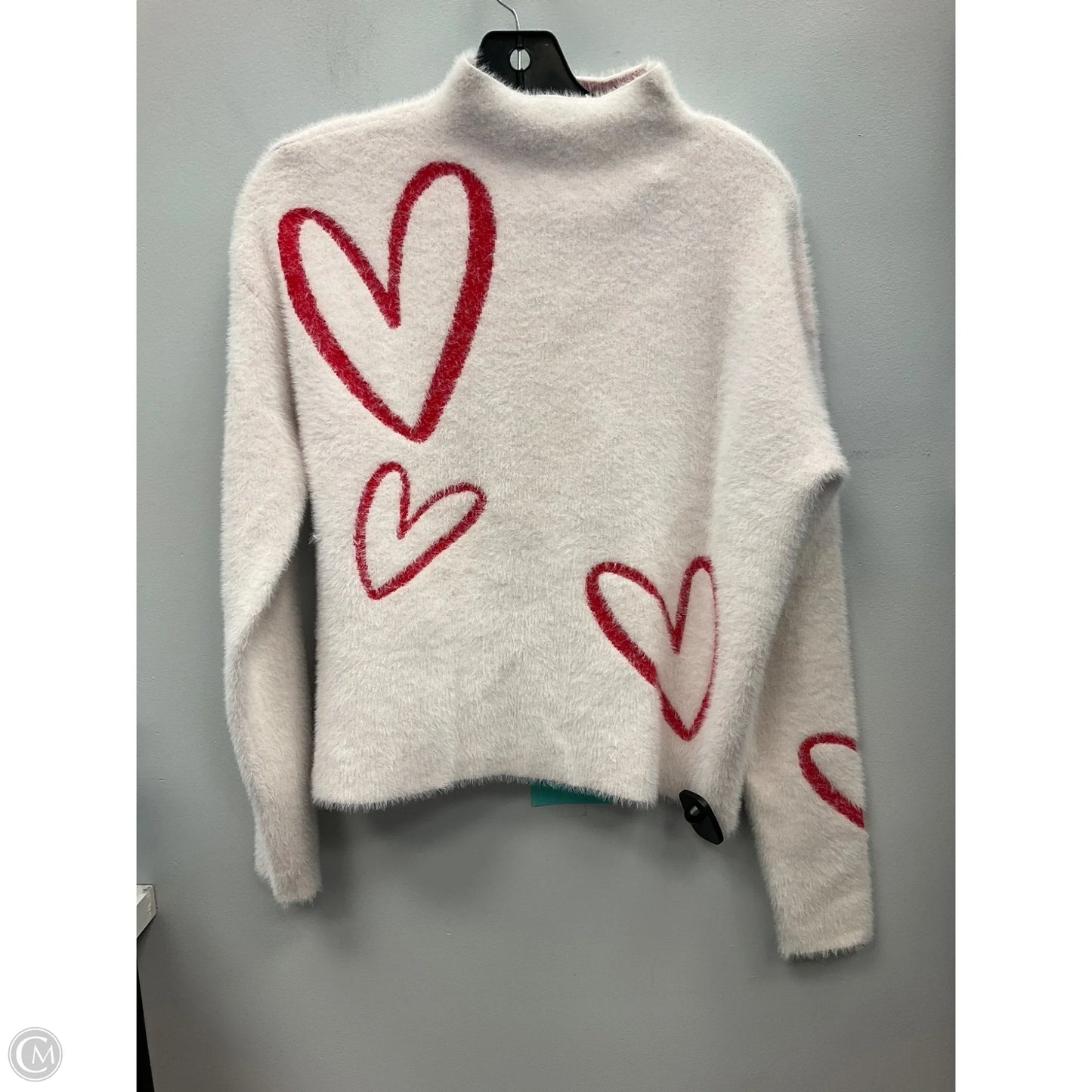 Sweater By Rachel Zoe In Red & White, Size: S