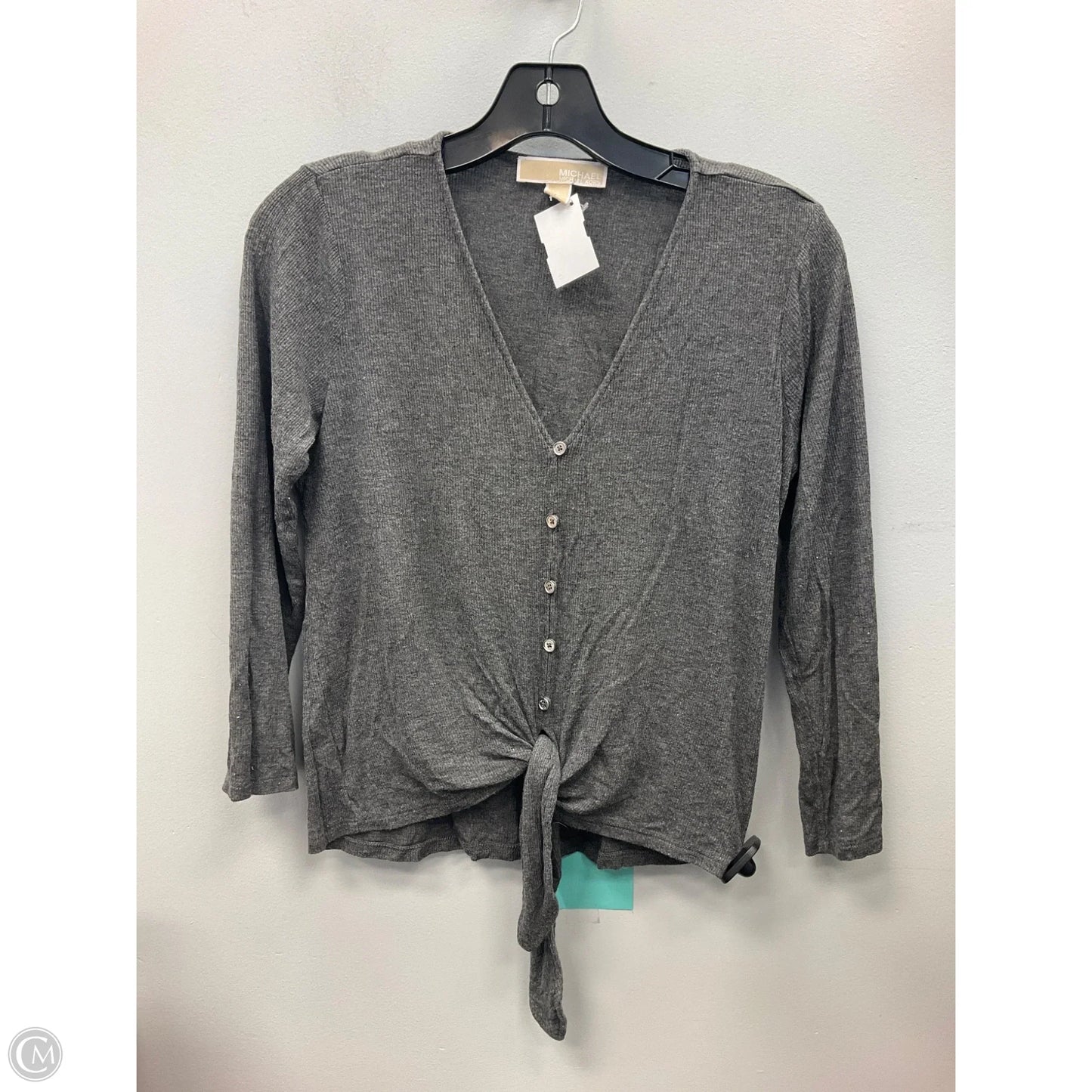 Top Long Sleeve By Michael By Michael Kors In Grey, Size: S