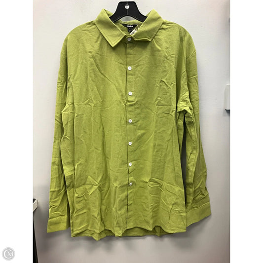 Top LS By Clothes Mentor In Green, Size: Xl