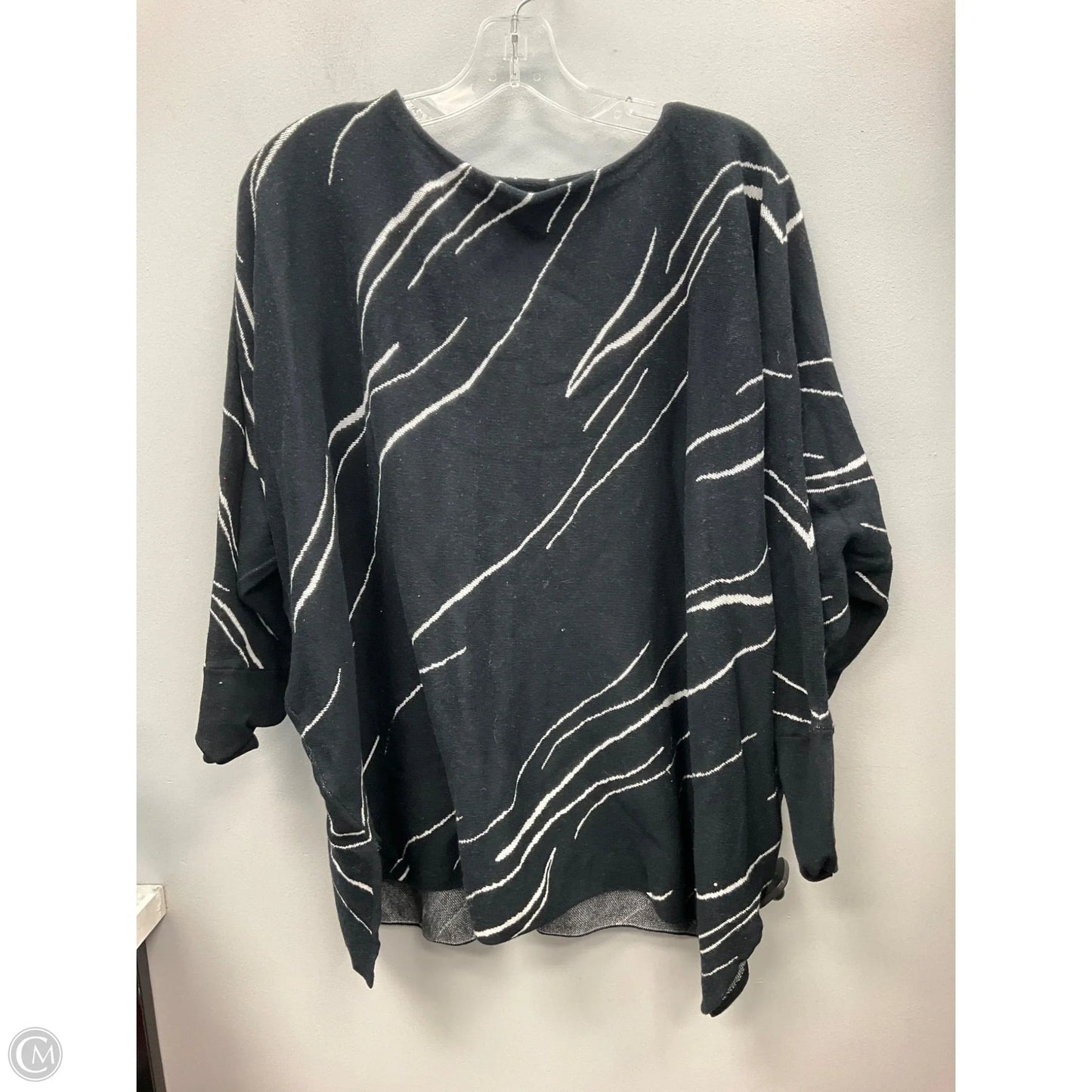 Sweater By Alfani In Black & White, Size: M