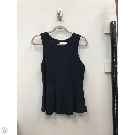 Top Sleeveless By Ann Taylor In Navy, Size: Mp