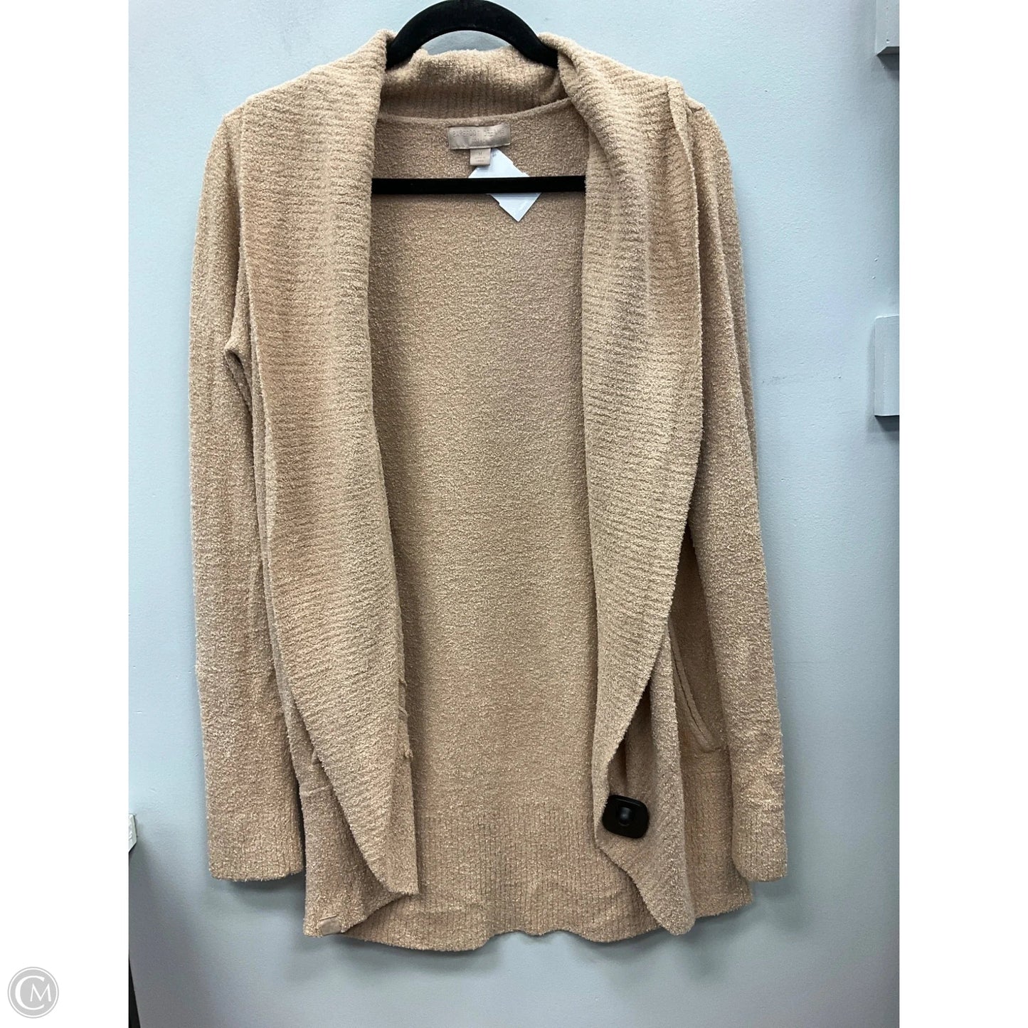 Sweater Cardigan By Barefoot Dreams In Tan, Size: M