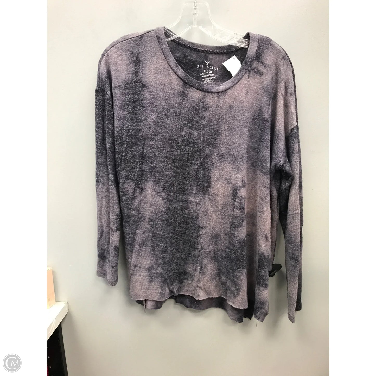 Top Long Sleeve By American Eagle In Purple, Size: M