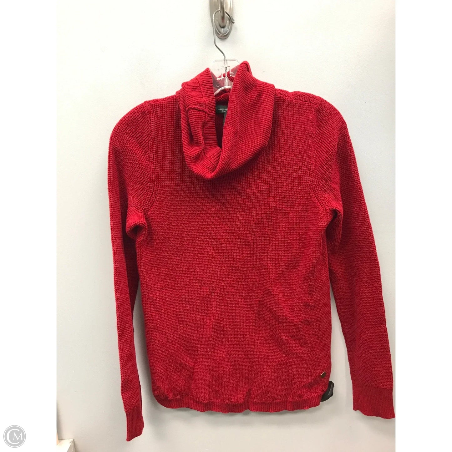 Sweater By Lauren By Ralph Lauren In Red, Size: M