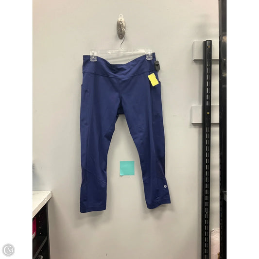 Athletic Leggings By Lululemon In Blue, Size: 10