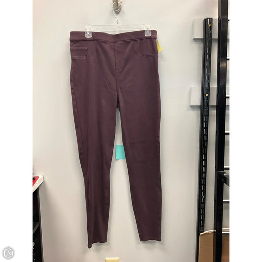 Jeans Jeggings By Spanx In Maroon, Size: Xl