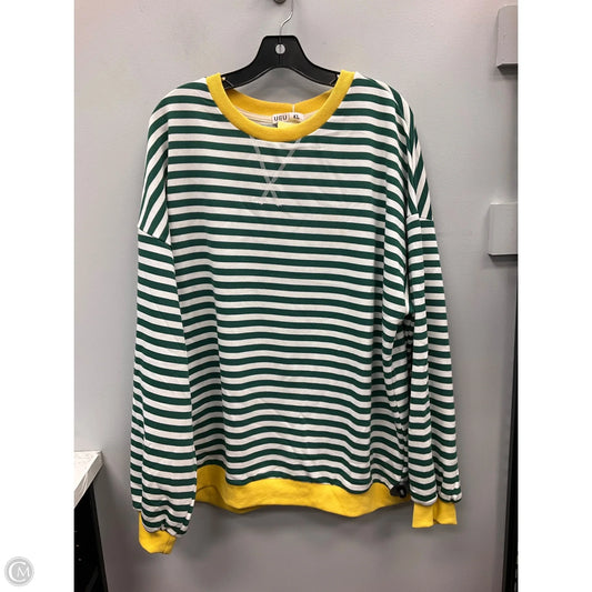 Sweatshirt Crewneck By Clothes Mentor In Striped Pattern, Size: Xl