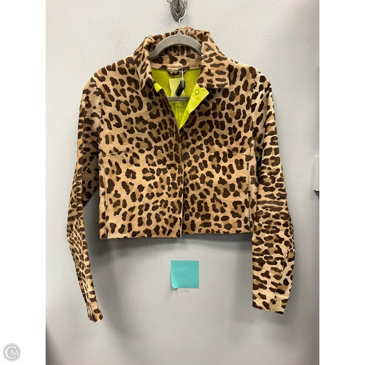 Jacket Luxury Designer By Dolce And Gabbana In Animal Print, Size: Xs