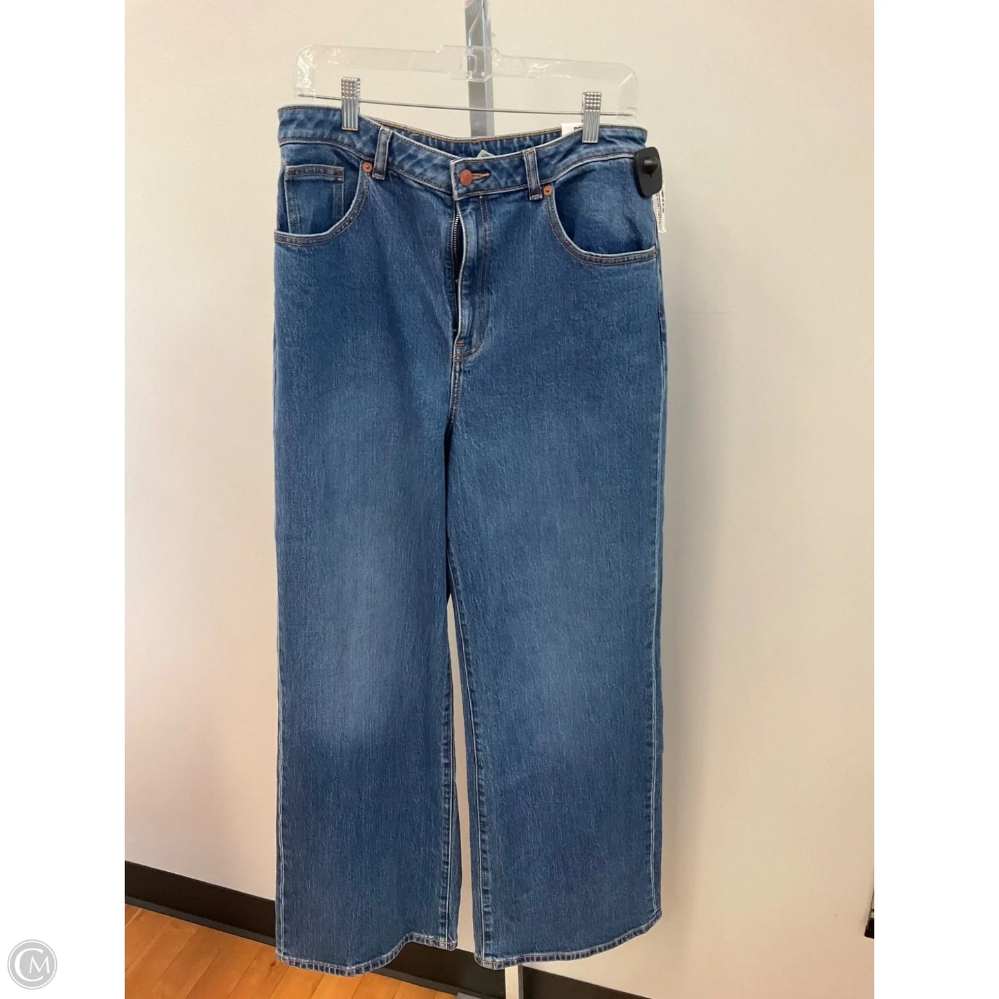 Jeans Wide Leg By Pink In Blue, Size: 14