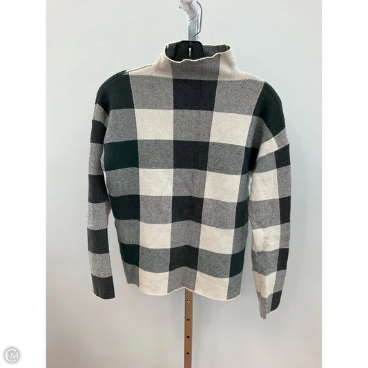 Sweater By Tahari By Arthur Levine In Checkered Pattern, Size: Xs