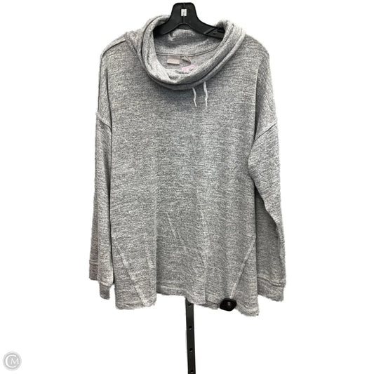 Sweatshirt Hoodie By Chicos In Grey, Size: 3x