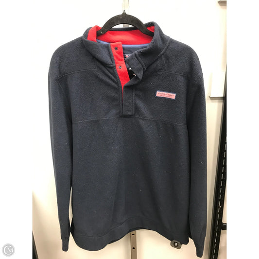 Jacket Fleece By Vineyard Vines In Navy, Size: L