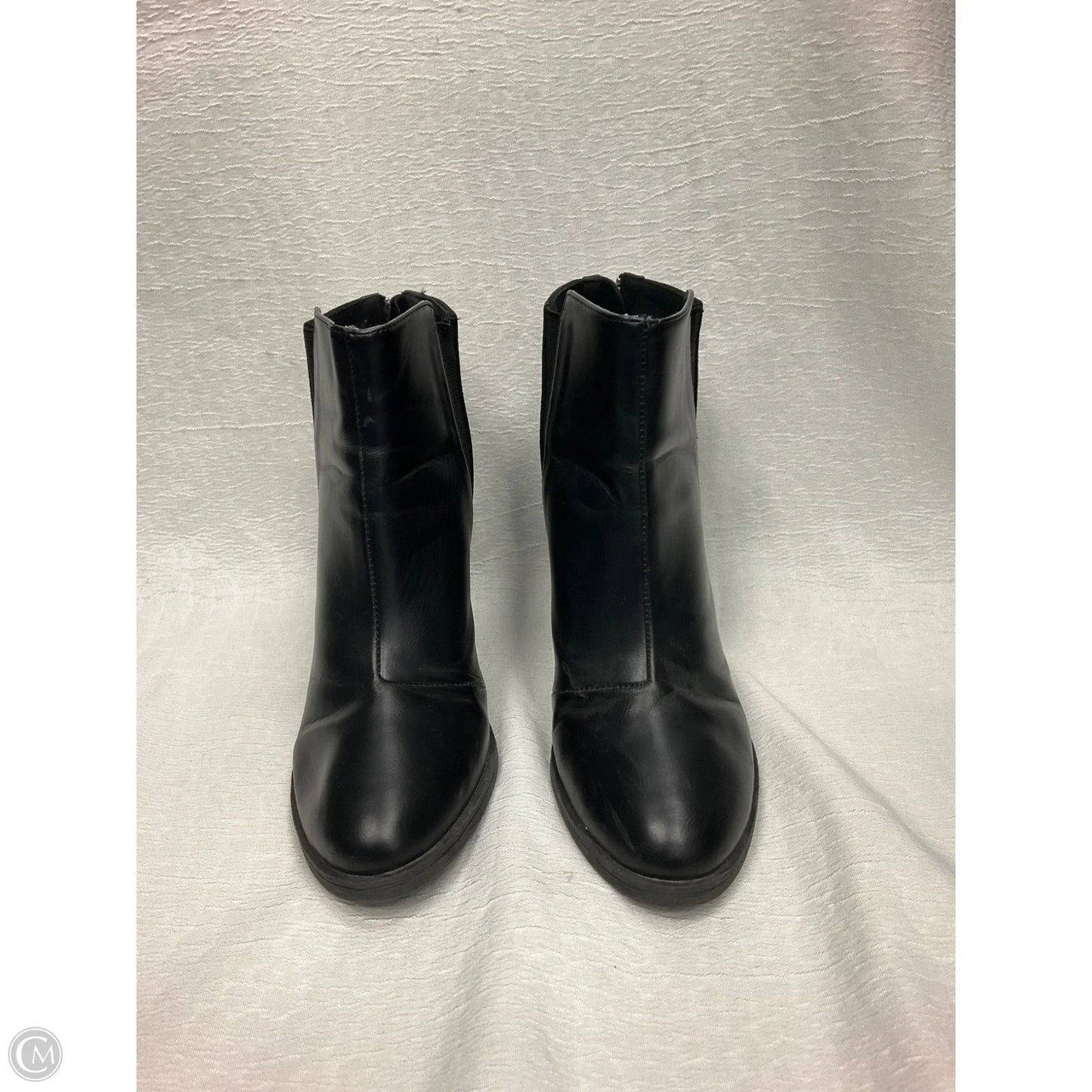 Boots Ankle Heels By Divided In Black, Size: 7.5