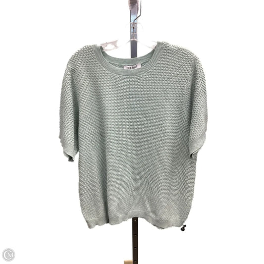Sweater Short Sleeve By Nine West In Green, Size: Xxl