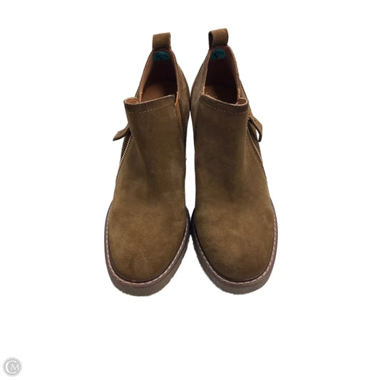 Boots Ankle Heels By Clothes Mentor In Brown, Size: 7.5