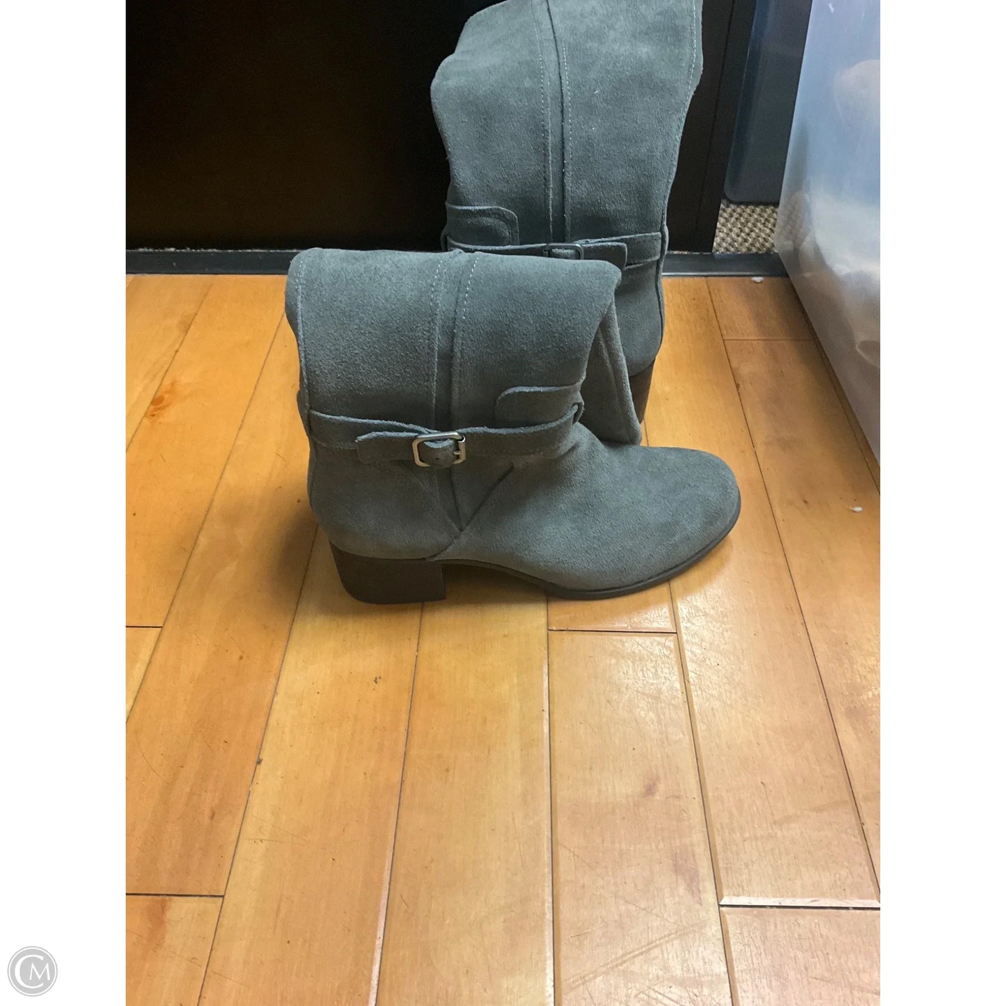 Boots Knee Heels By Koolaburra By Ugg In Grey, Size: 8.5