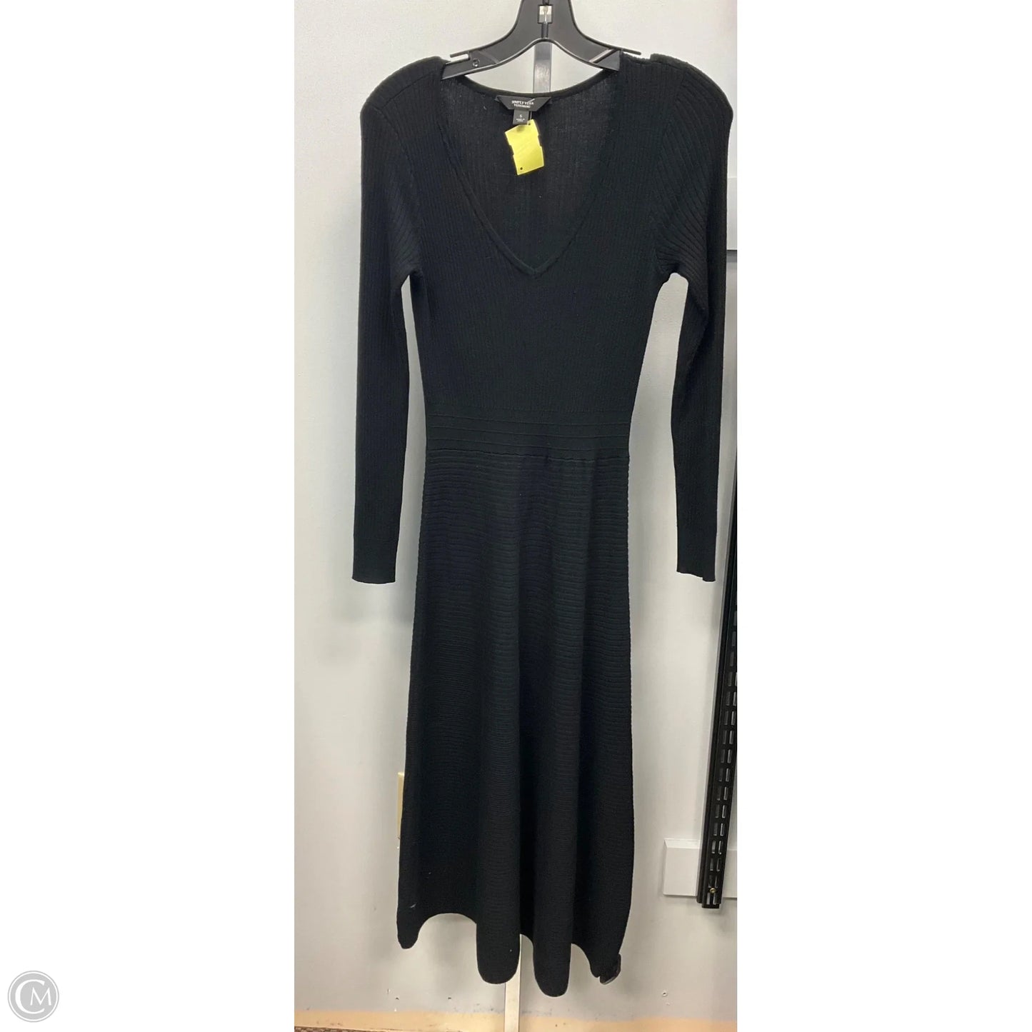 Dress Sweater By Simply Vera In Black, Size: S