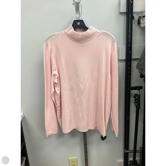 Top Long Sleeve By Chicos In Pink, Size: Xl