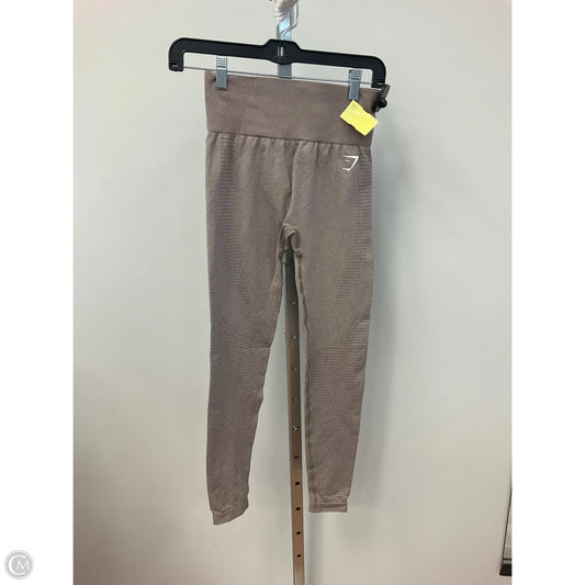 Athletic Leggings By Gym Shark In Tan, Size: S